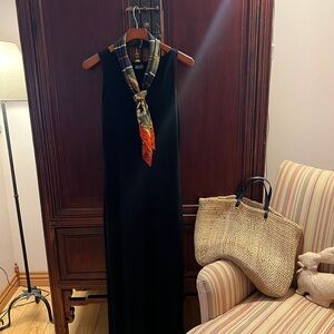 New York & Company Black Sleeveless Maxi Dress